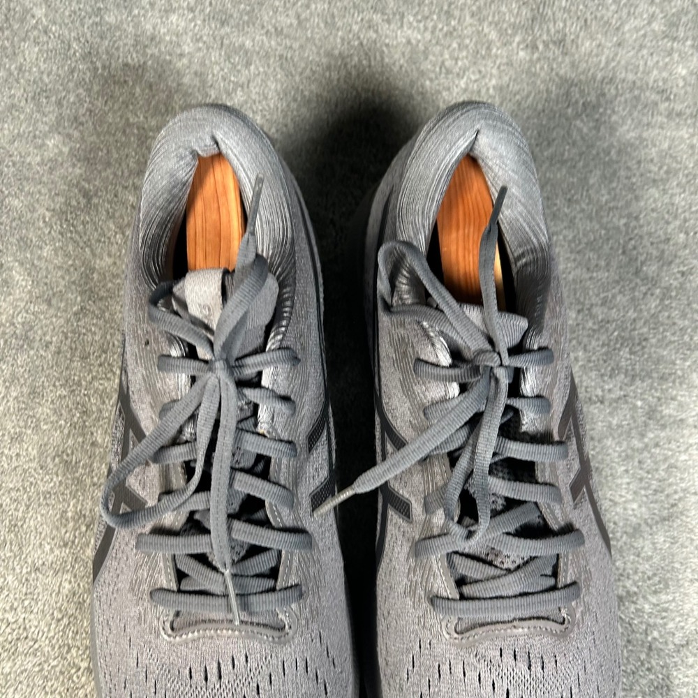 ASICS Gel-Nimbus 24 Mens Running Shoes Gray Sheet Rock Black 1011B359 Size 12 - Picture 4 of 13